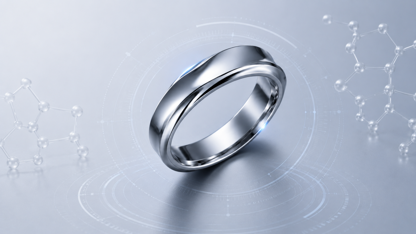 Amorphous alloy ring with scratch resistance and corrosion resistance