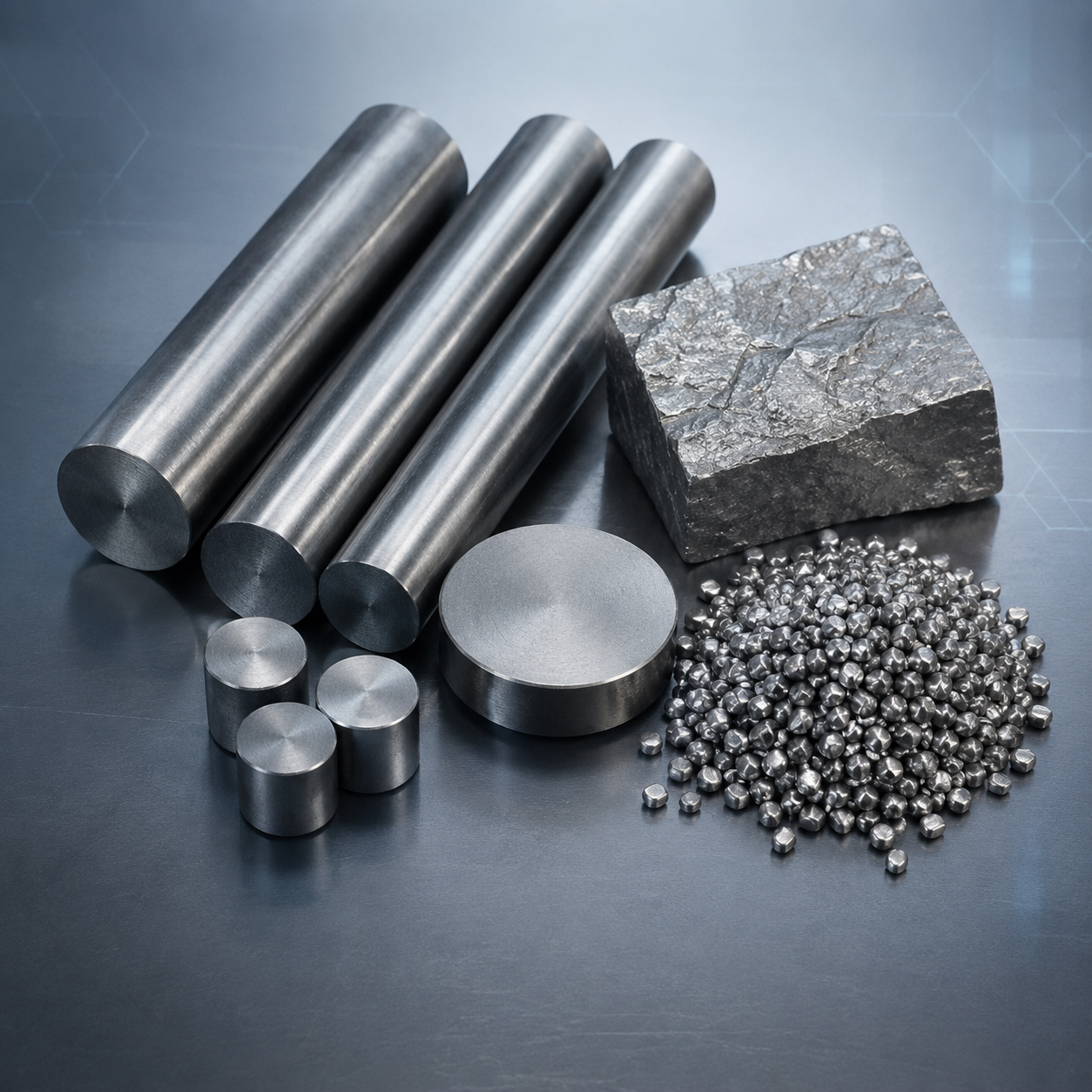 Raw materials for amorphous alloy production